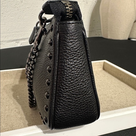 Coach Nolita Black Leather with Rivets - Picture 4 of 9